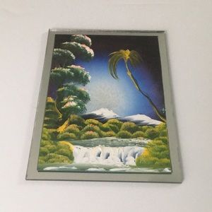 Handmade mirror oil painting in Brazil